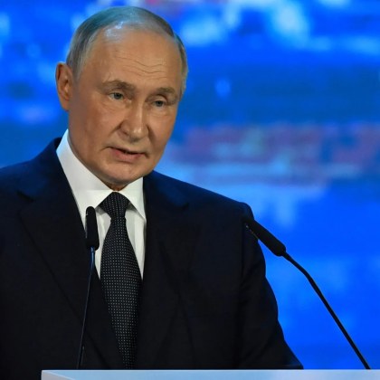 В обръщение към членовете на Международния арктически форум Владимир Путин