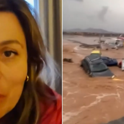 Екстремното време с обилни валежи и гръмотевични бури обхвана гръцките