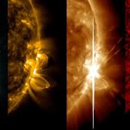 На 1 април слънчевото петно AR4046 което се оказа обърнато