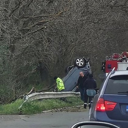 Тежък пътен инцидент е станал току що на изхода на град