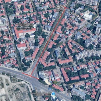 Променя се организацията на движението за времето от 09 00 ч до