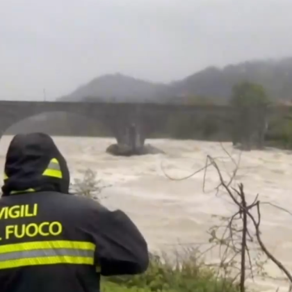 Силна буря причини големи наводнения в Пиемонт Италия В региона