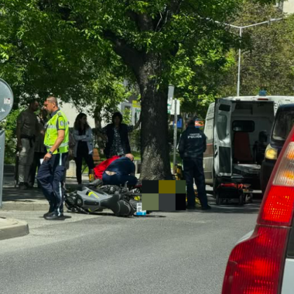 Катастрофа с мотор стана преди минути в Пловдив Инцидентът е