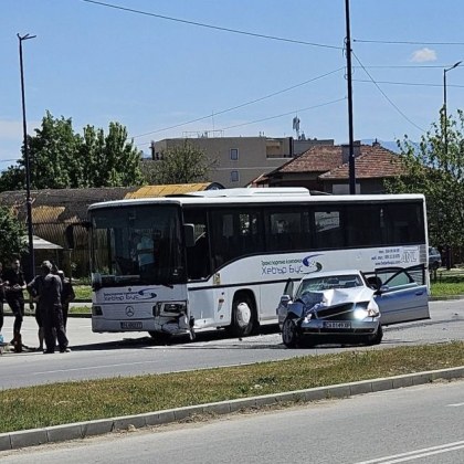 Кръстовището между бул Стефан Караджа и ул Свобода в Пазарджик