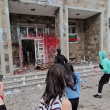 Вандализъм с голяма доза забавление на вчерашния протест в Хасково ВИДЕО