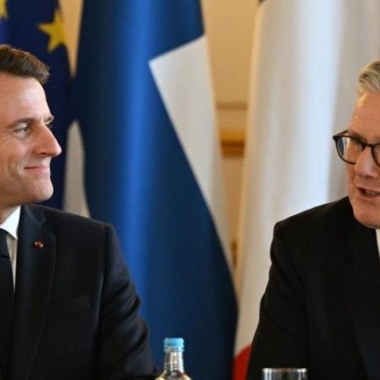 Британският премиер Киър Стармър и френският президент Еманюел Макрон проведоха