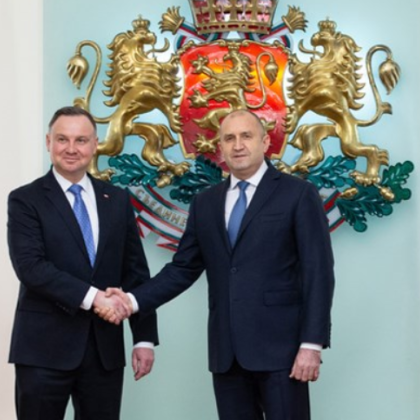 Президентът на Полша Анджей Дуда пристигна на официално посещение в България