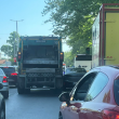 Катастрофа с БМВ и камион причини задръстване в Пловдив