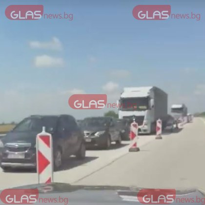 След въвеждането на временна организация в километричен участък от АМ