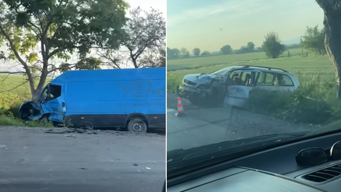 Катастрофа край пловдивското село Кадиево СНИМКИ