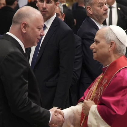 Министър председателят Росен Желязков поздрави Негово Светейшество папа Лъв XIV като