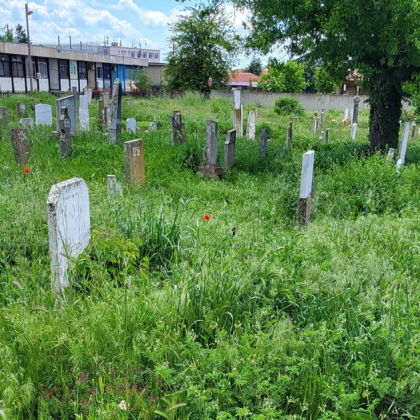 Гробищният парк в Нова Загора е обрасъл с високи треви
