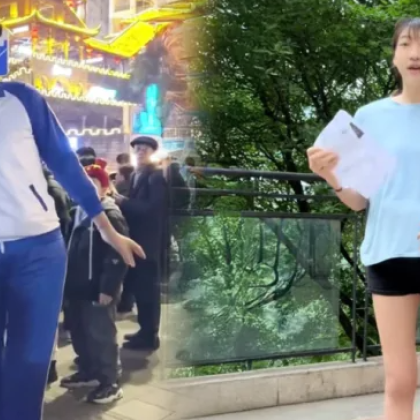 Двойка от югозападен Китай въпреки значителната разлика във ръста мъжът е 168