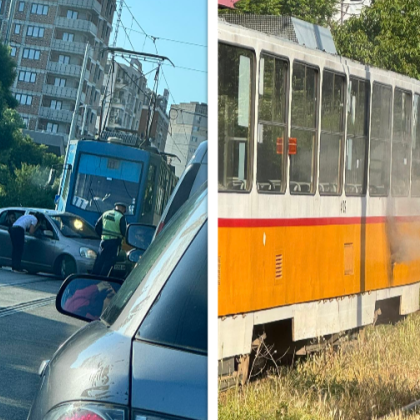 Два инцидента с трамваи станаха тази сутрин в София Това