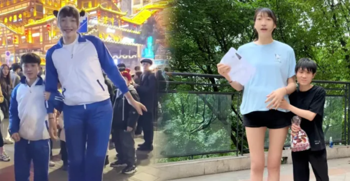 Нисък мъж се влюби в жена, висока 2,2 метра, двойката чака раждането на първото си дете