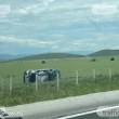 Кола е обърната в нива край АМ 
