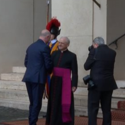 Започна аудиенцията на министър председателя Росен Желязков при папа Лъв XIV