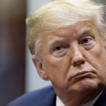 Президентът на САЩ Доналд Тръмп говорейки пред избиратели в Охайо