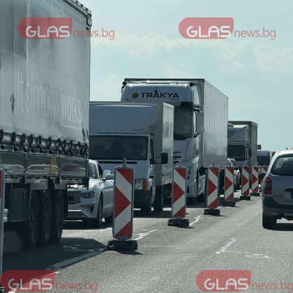 Множество нарушения на скоростния режим в участък с временна организация