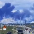 Първо сателитно изображение, илюстриращо унищожаването на самолети на летище Белая