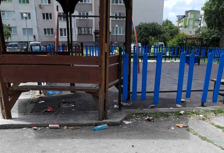 Едни чистят, други цапат: Отново превърнаха столична беседка в сметище СНИМКИ