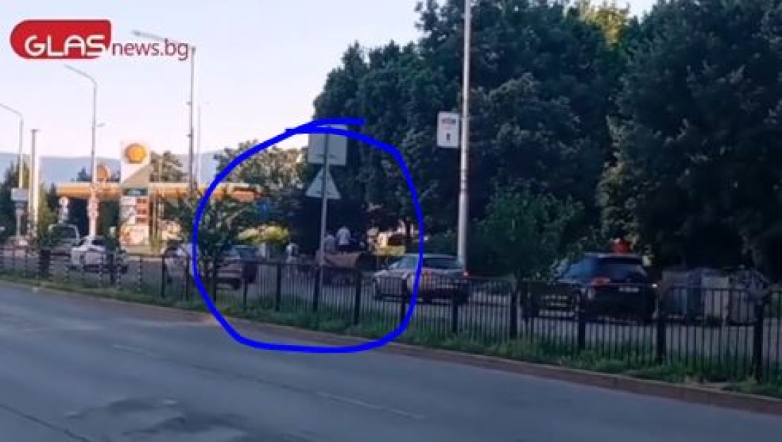Забрана ли? Каруца шпори по пловдивски булевард в час пик ВИДЕО