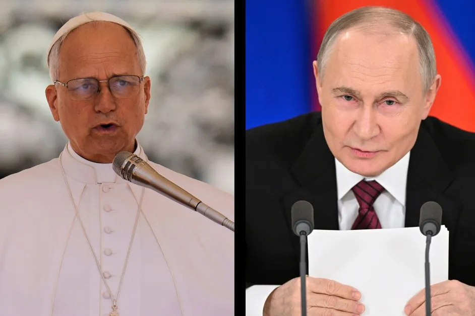 Папа Лъв разговаря с Путин за войната в Украйна