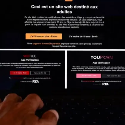 Френските посетители на големите уебсайтове за възрастни Pornhub YouPorn и