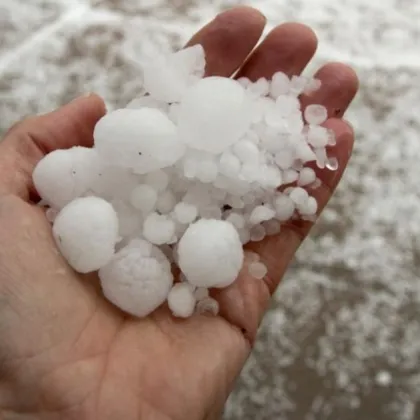 Градушка в Долно Драглище е нанесла материални щети по автомобил