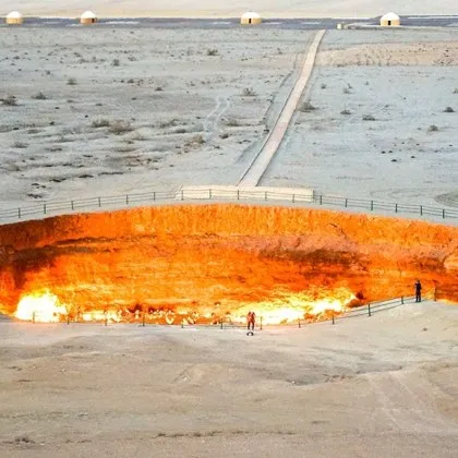 Туркменистан твърди че е намалил значително мащаба на газовия пожар