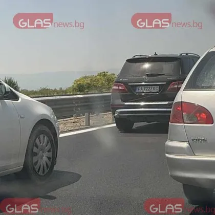 Километрично е задръстването на автомагистрала Тракия в този час То