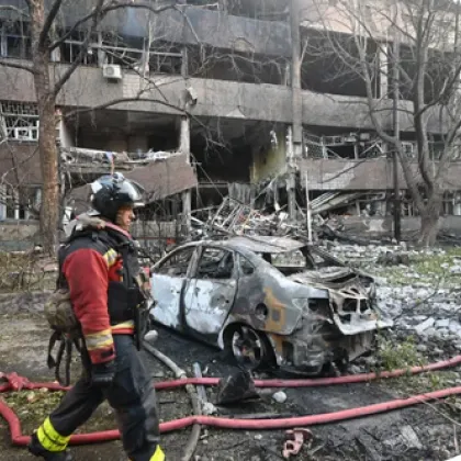 Концентрирана деветминутна руска атака с дронове срещу втория по големина