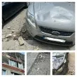 Фасаден терор: Мазилка се стоварва върху коли, а институциите гледат встрани СНИМКИ