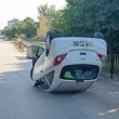 Кола се обърна по таван в село Ягода СНИМКА