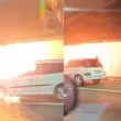 Кола гори в тунела на магистрала "Тракия" ВИДЕО