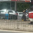 Кола се вряза в метално ограждение в София СНИМКА