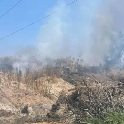 Гори сметище край пловдивско село СНИМКИ