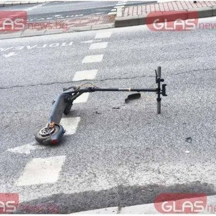 13 годишно момиче пострада при падане от тротинетка в центъра на