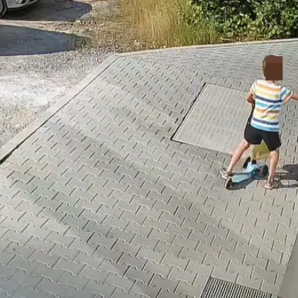 Куриозен но и тревожен случай бе заснет от охранителна камера