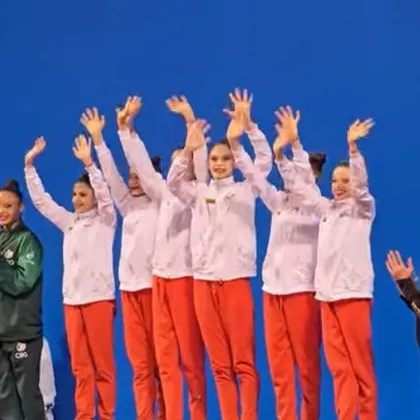 Българският ансамбъл по художествена гимнастика спечели титлата в многобоя и