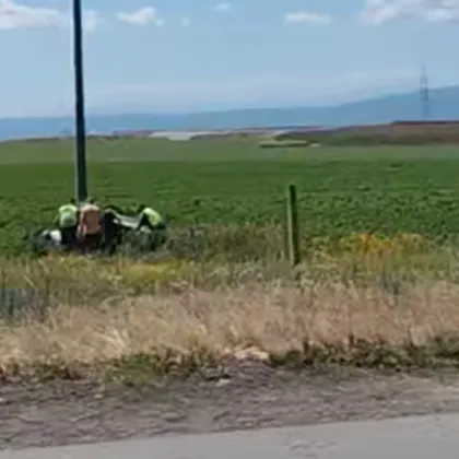 Тежка катастрофа е станала днес на излизане от село Долни