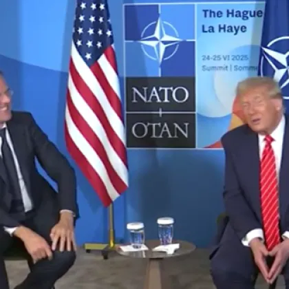 Генералният секретар на НАТО Марк Рюте нарече Доналд Тръмп татко