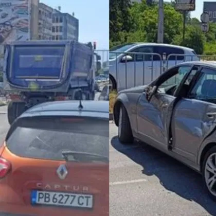 Катастрофа блокира движението по Карловско шосе в Пловдив съобщават очевидци