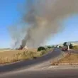 Избухна пожар край Несебър СНИМКИ