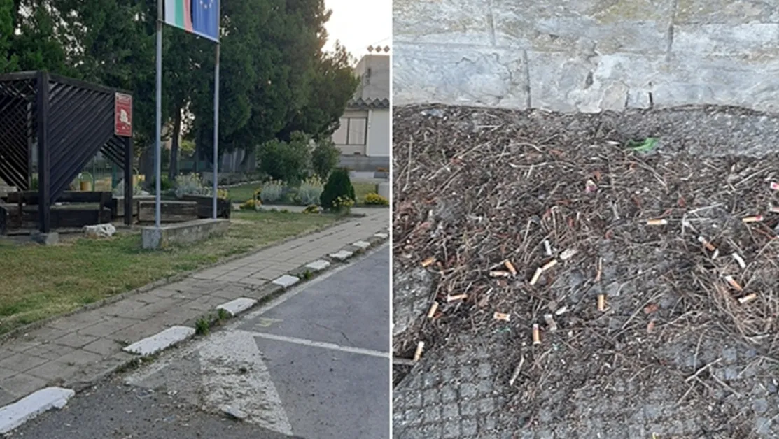 Поклон пред Левски... с изхвърлени фасове на земята СНИМКИ