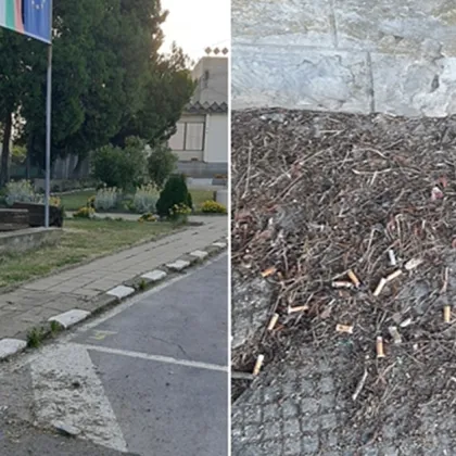 Поклон пред Левски... с изхвърлени фасове на земята СНИМКИ