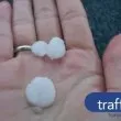 Град се изсипа над село в Пловдивско ВИДЕО