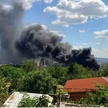 Както GlasNews съобщи голям пожар избухна вчера в Техническия университет