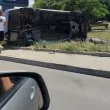 Автомобил се обърна в Стара Загора СНИМКИ