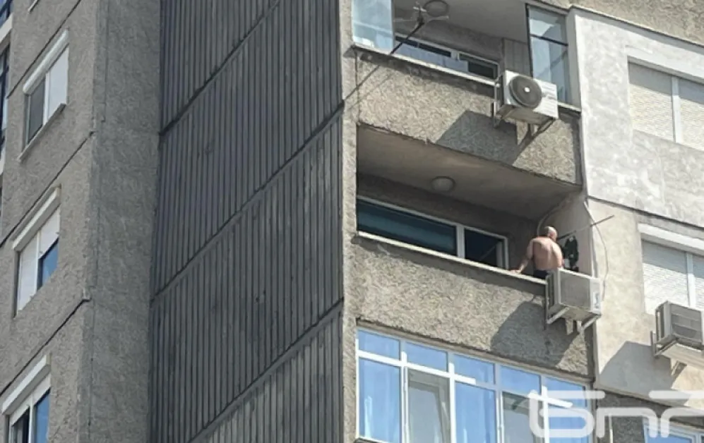 Мъж заплашва да скочи от блок в Стара Загора